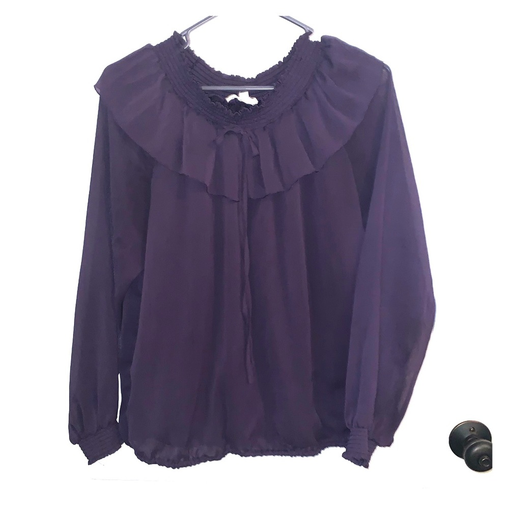 Amazing Boho Plum Colored Top!